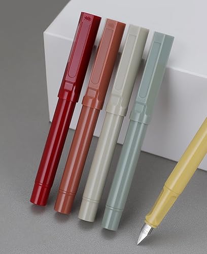 Miniatura 2 de Juego de 5 plumas estilográficas de resina Jinhao 62 (punta fina, juego de 5 colores de diversidad)