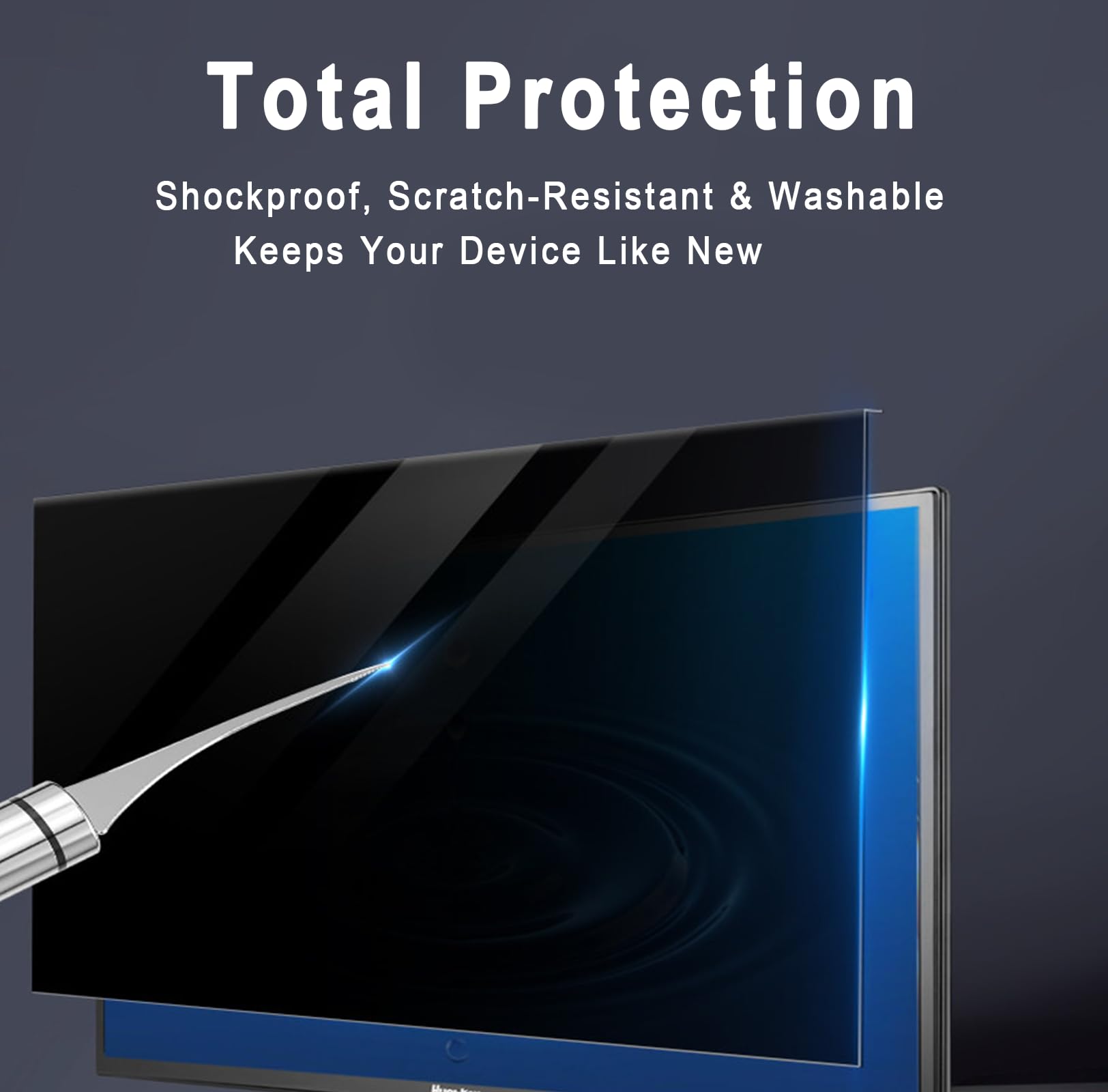 Filtro privacy da appendere per iMac 24" 16:9 widescreen monitor del computer, anti-peep e blocco della luce blu, schermo privacy ± 30°, protezione degli occhi per ufficio e sicurezza dati