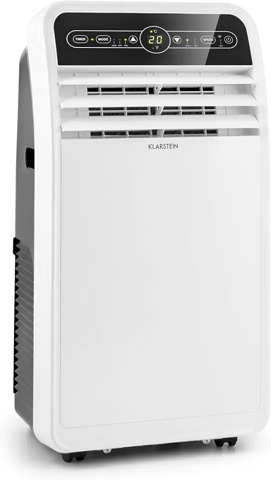 Klarstein Climatiseur Mobile Silencieux, Smart Climatiseur 4 en 1, Mode Nuit, Déshumidific