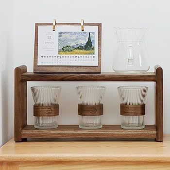 Amazon｜MJKQ9 机上ラック 収納ラック 木製 卓上ラック