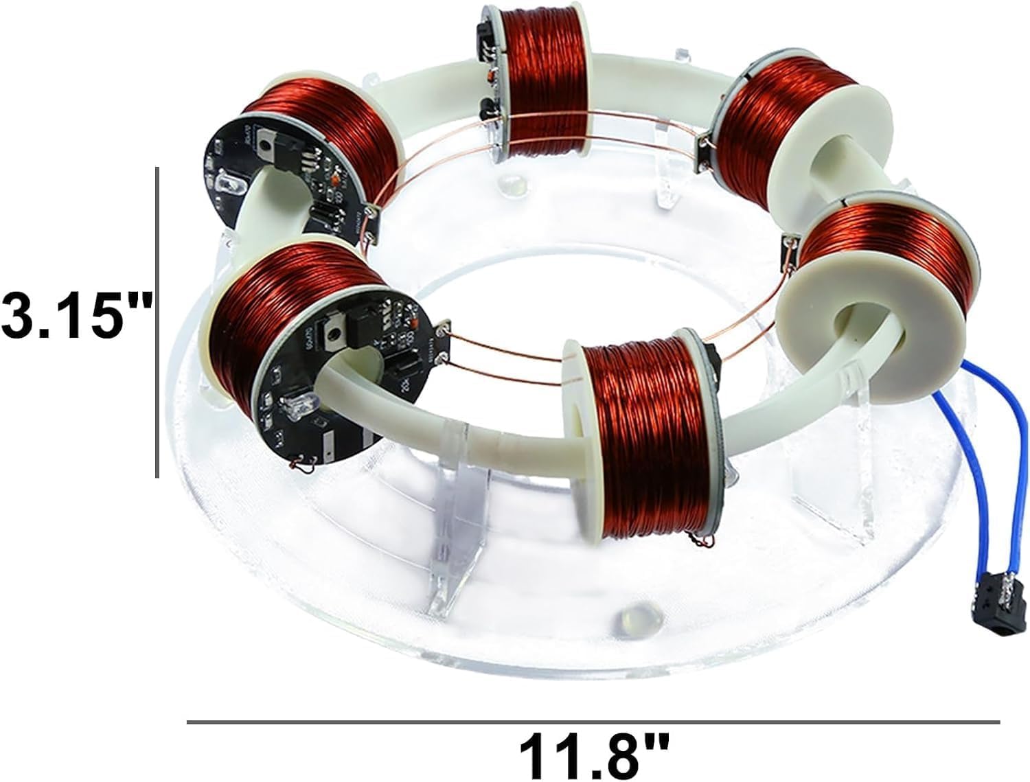 Ciclotrone acceleratore elettromagnetico ad anello a 6 bobine, modello didattico di fisica per esperimenti scientifici, modello di esperimento didattico di fisica ad alta tecnologia