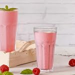 Yopay Ensemble de 8 Verres à haute pression, 12oz Verres d'eau trempés sans plomb, base épaisse, verre de thé chaud glacé clair pour cocktail, jus, milkshake, tasse de gobelet à bière Soda