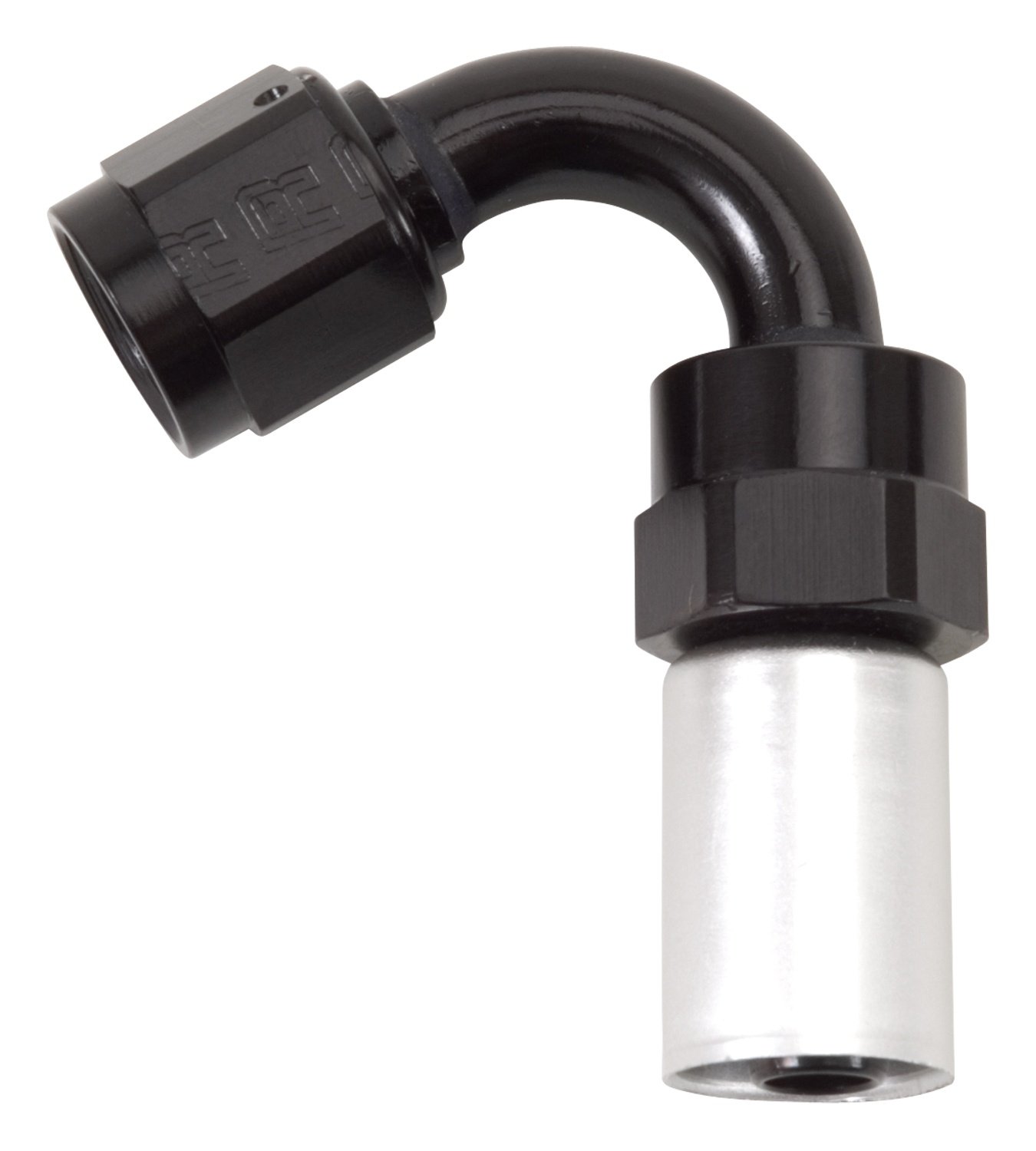 Raccord de tuyau Edelbrock #8 à sertir pivot 120 degrés