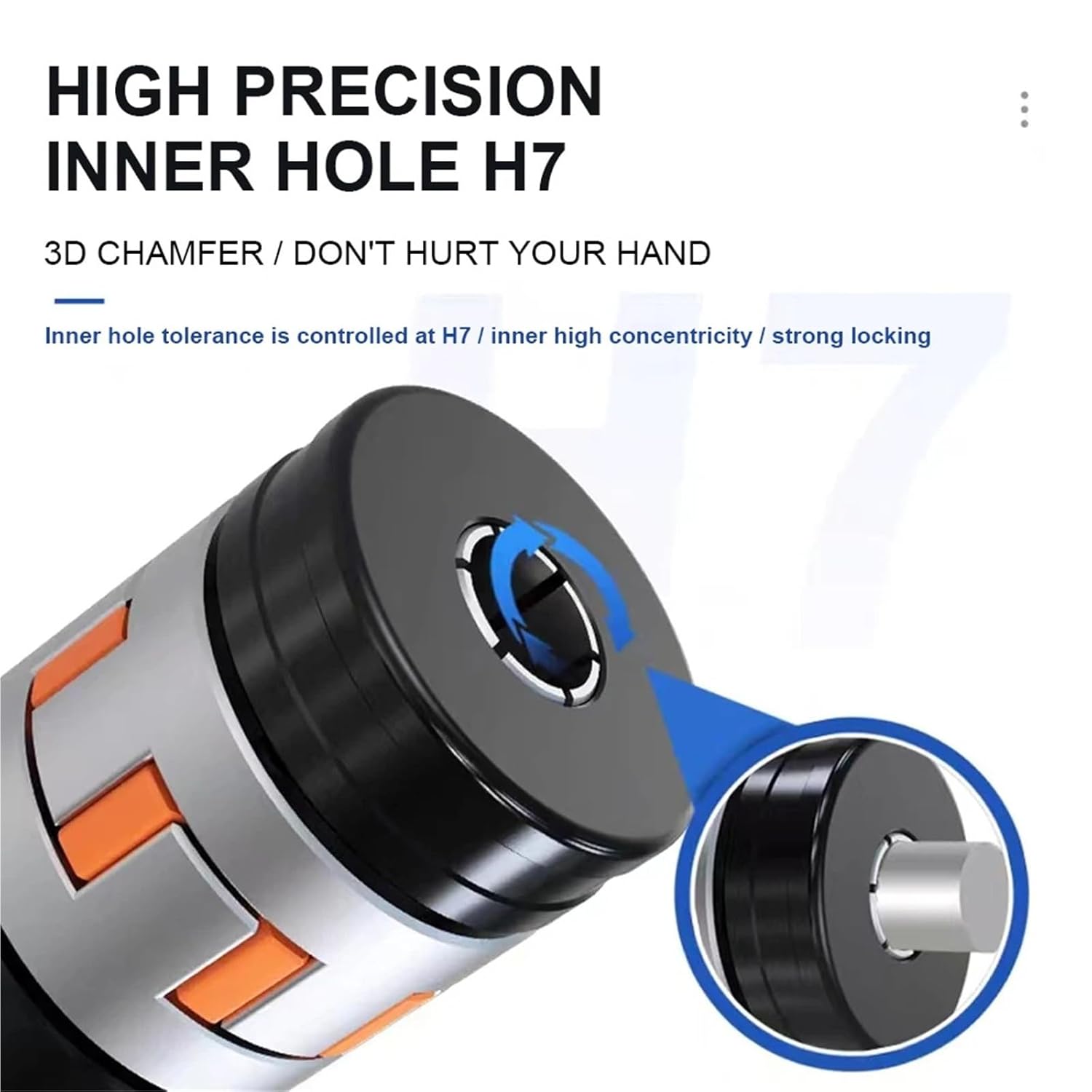 LF-Z-D40L55 高トルクシャフトカプラー4ジョーロックアセンブリフレキシブルプラムカップリング シンクロナスモーター用 1個