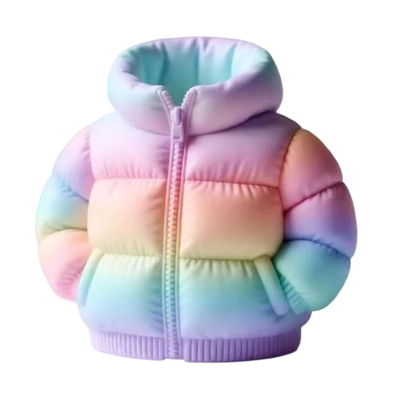 Glifora Rainbow Down Coat Pen Holder - 3D Printed Puffer Jacket Desk Organiser, Creative Storage for Stationery and Brushes
