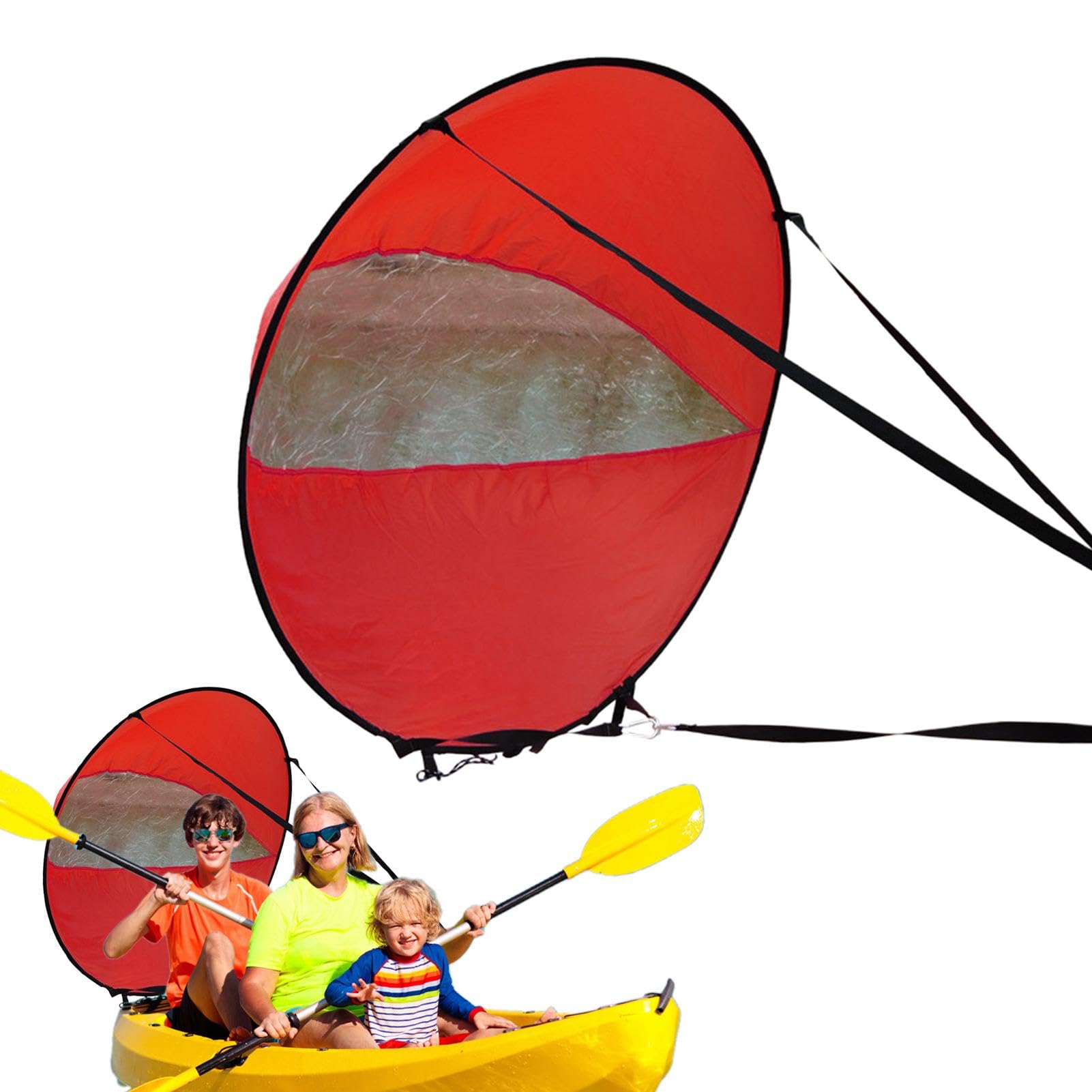 Vela de viento para barco de kayak, Vela de remo de viento a favor del viento para kayak - Velas De Kayak Plegables Para Tabla De Paddle Velas De Windsurf,Tabla de remo de viento para Kayak multiusos,