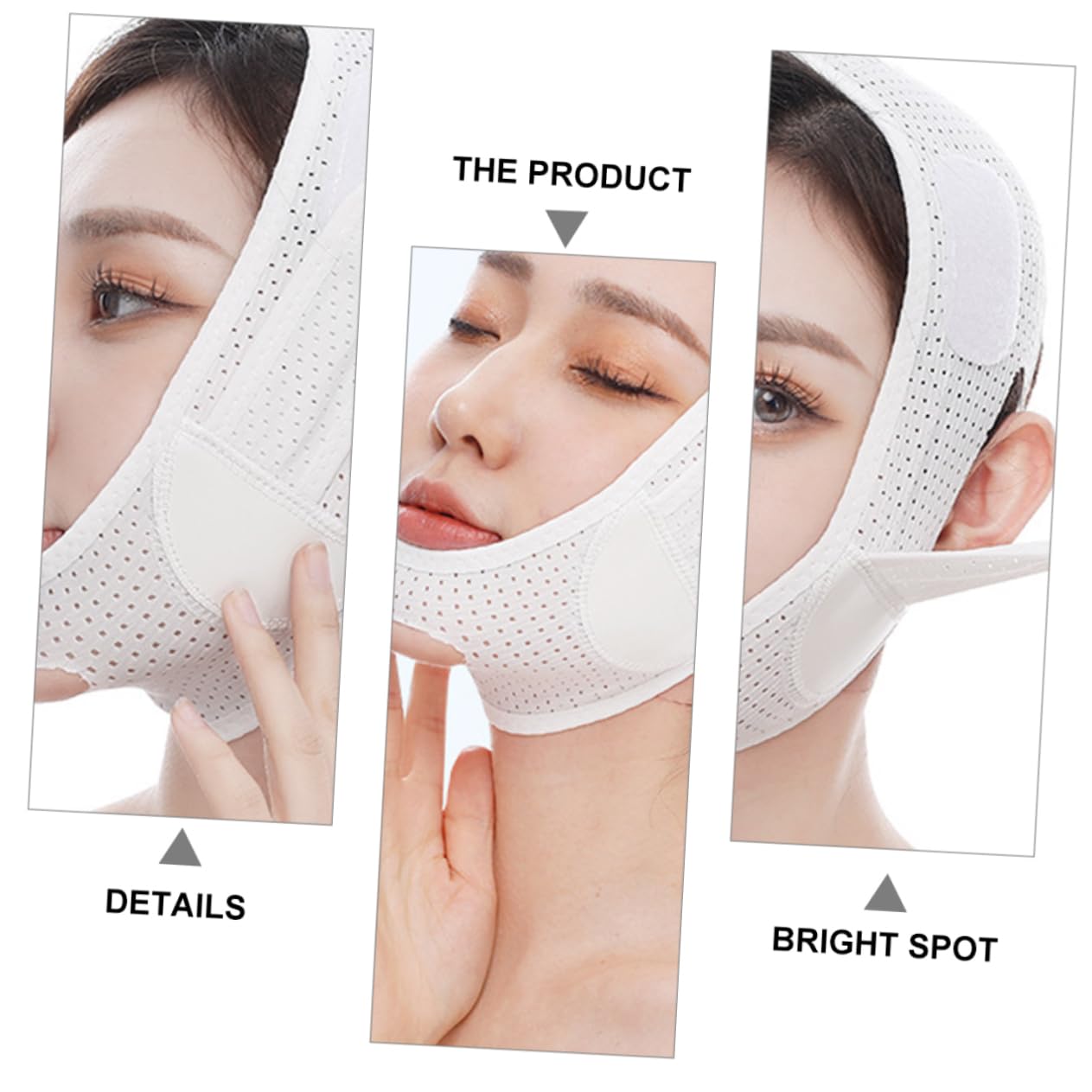 Vaguelly Professional V Face Lifting Strap Adjustable Chin Lift Belt for Facial Slimming and Firming Breathable Design for Skin Types for Beauty