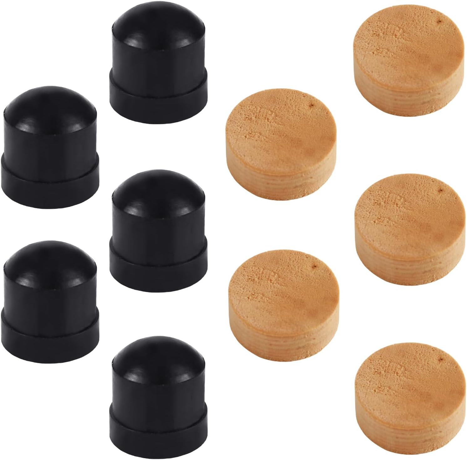 10pcs Trombone Slide Rubber End Bumpers and Cork Pads, Trombones Spit Valve End Tip Bumper for Brass Instrument Accessories