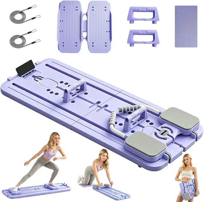 ASPPKXW Foldable Pilates Reformer Board Review: Compact Home Workout with Adjustable Resistance