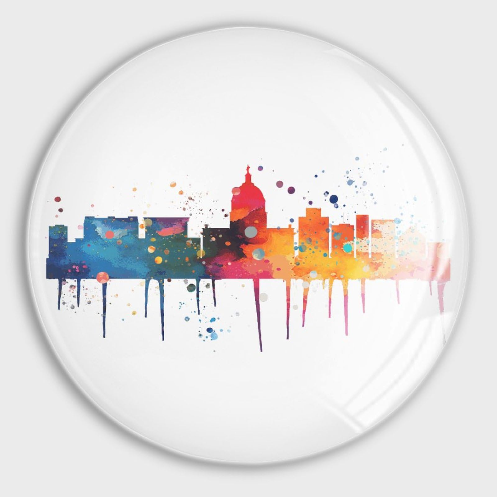 Aimants en verre pour réfrigérateur : lot de magnets souvenir idéal comme petit cadeau déco