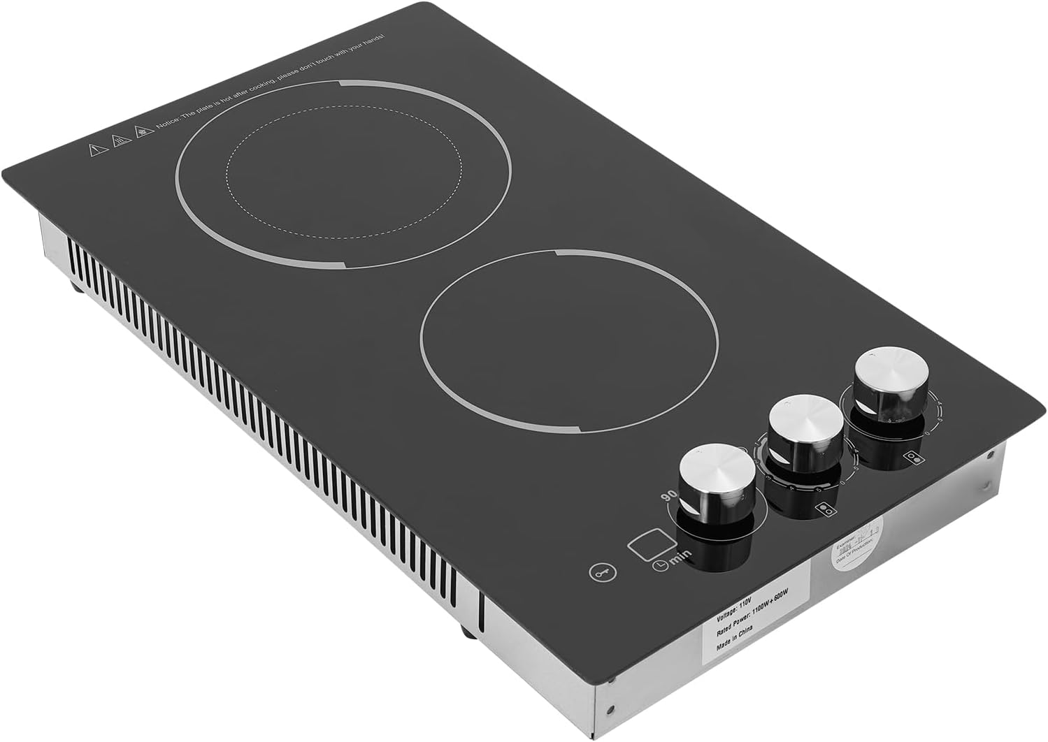 Estufa Vitrocerámica 2 Puestos 51 cm Empotrable 110V