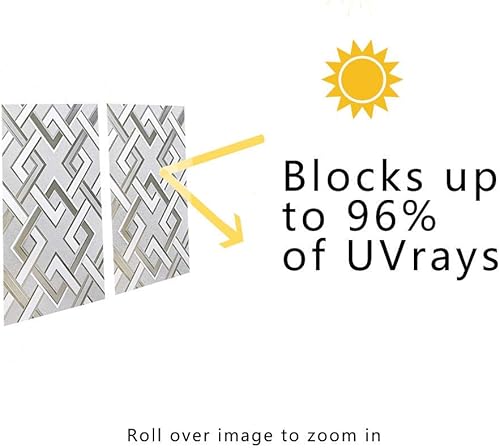 Miniatura 6 de Finnez Película de privacidad para ventana, 3D, sin pegamento, patrón de rombos para puerta de vidrio, baño, sala de estar, oficina, 11.8 x 78.7