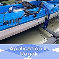 Vista 3 de Adjustable Combination Cable Lock - 6.5ft Steel Cord for Trail Camera, Kayak, Luggage, Suitcase, Helmet - Zinc Alloy, 10,000 Codes, Easy to Use