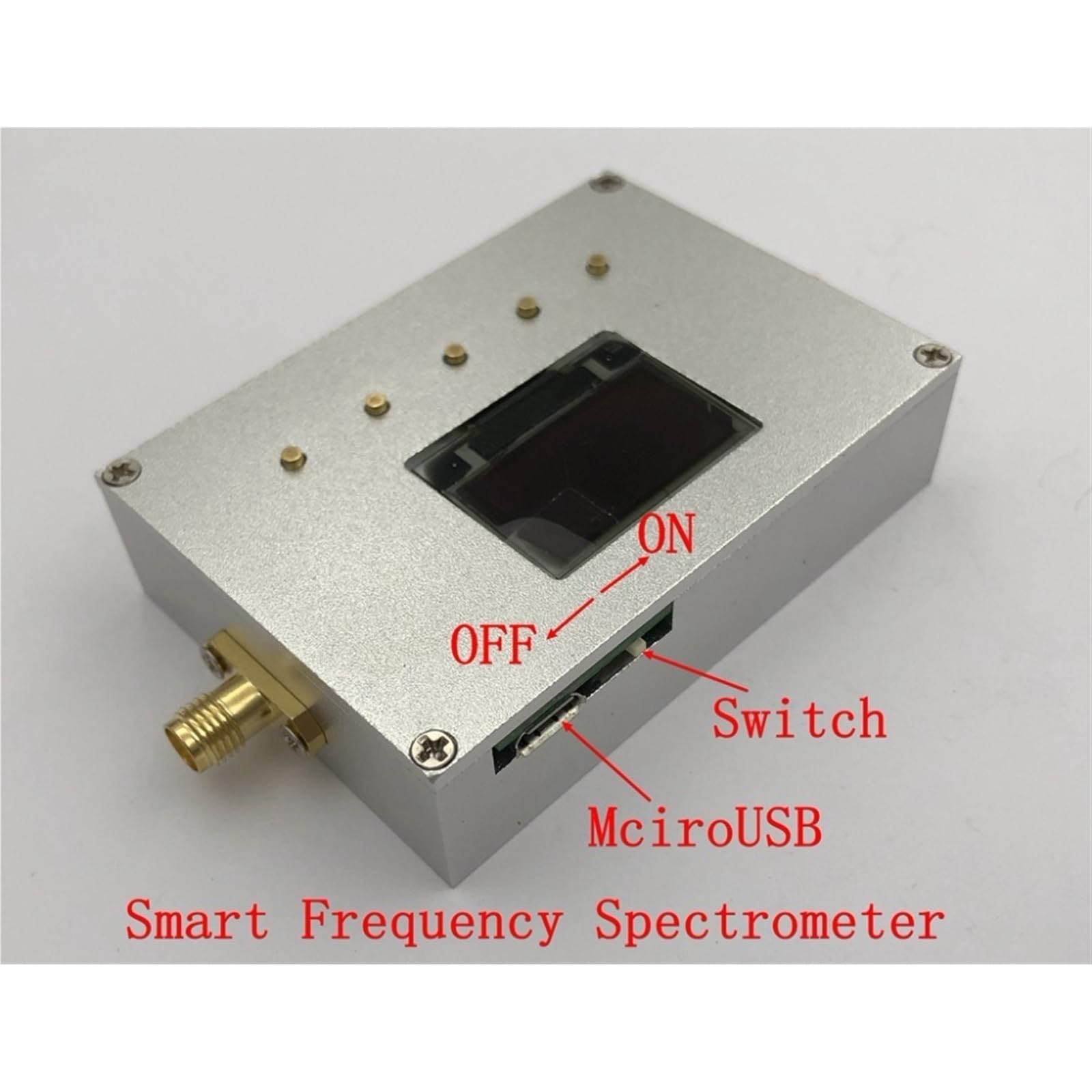 Analizador de espectro Audio USB, espectrómetro frecuencia inteligente, probador 10-6000M con fuente RF, medidor potencia Digital, Bluetooth, WIFI Preciso