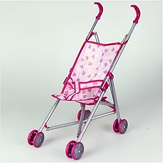 عربة ألعاب للأطفال الصغار - بتصميم واقعي وإطار متين، تعد عربة الألعاب هذه مثالية للأطفال الصغار لتنمية عطفهم وإبداعهم أثناء اللعب بدميهم بدون العروسة متعدد الالوان