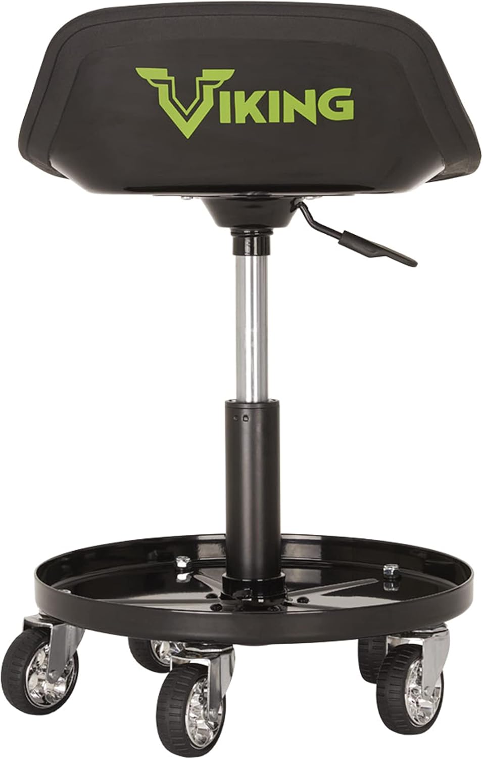 AFF Viking Shop Stool (Multiple Styles) - Rolling Stool - Mechanic Stool - Garage Stool with Wheels (300 lbs Capacity), Green (57106) : Everything Else