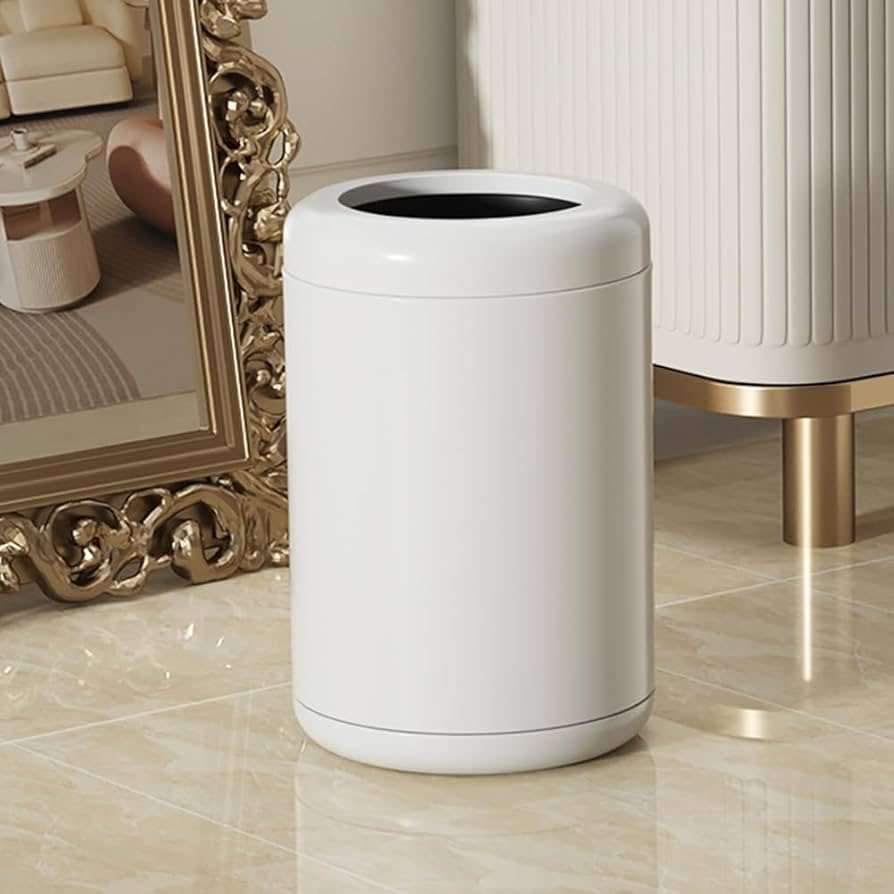 Amazon.com: LEASYLIFE White Open Top Trash can,10L/2.6GAL