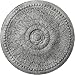 Ekena Millwork CM29SPUWC Springtime Ceiling Medallion, 29 3/8"OD x 2 7/8"P, Hand-Painted Ultra Pure White Crackle
