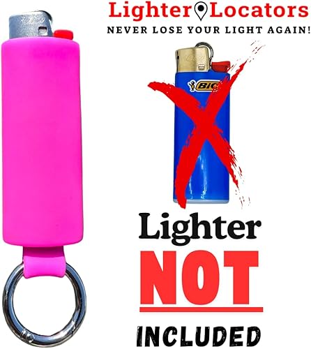 Miniatura 14 de Lighter Holder for J6 BIC Lighters. Keychain Lighter Case. Silicone Keychain case has a Spring Clip Attached to Easily Secure to Any Bag, Key Ring