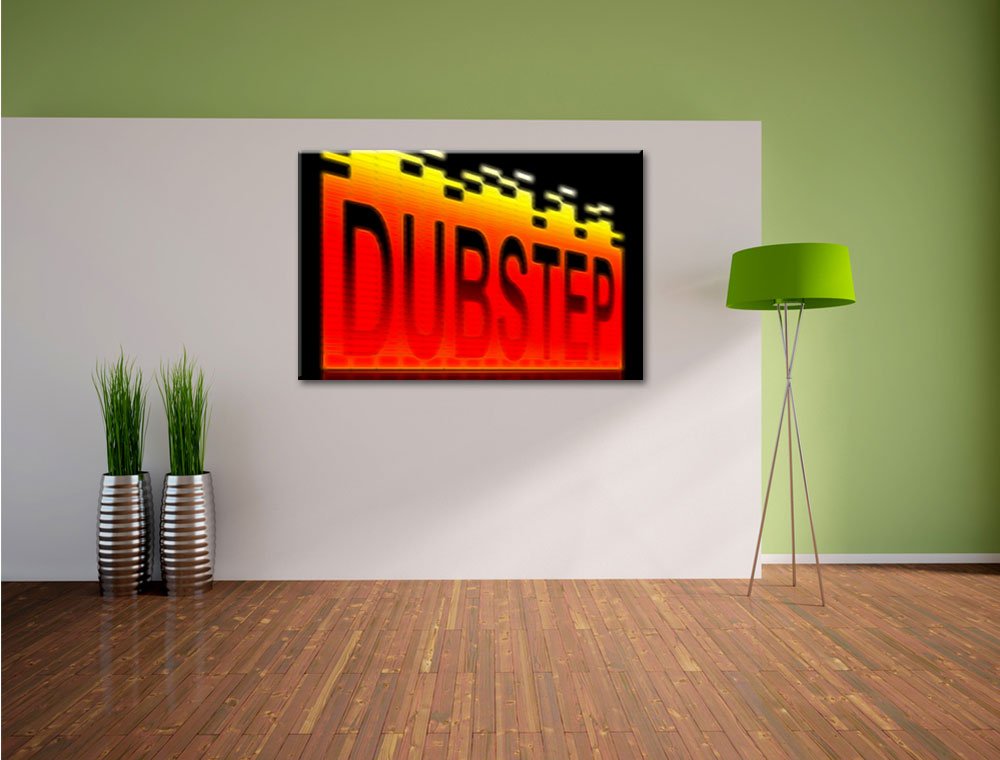 Pixxprint Dubstep Electro Musica Stampa su tela 120x80 cm artistica murale