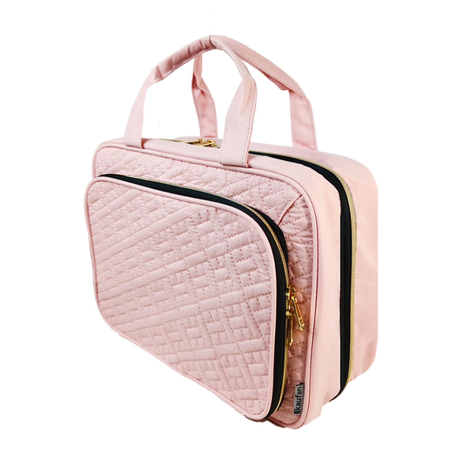 TkaufenHanging Toiletry Bag for Women and Men 3-5 Days Trip with Jewelry Showcase SBS Durable Zipper Travel Size Essentials Bathroom Cosmetic Makeup Bag Organizer(Medium, Pink), Pink, Medium, Full