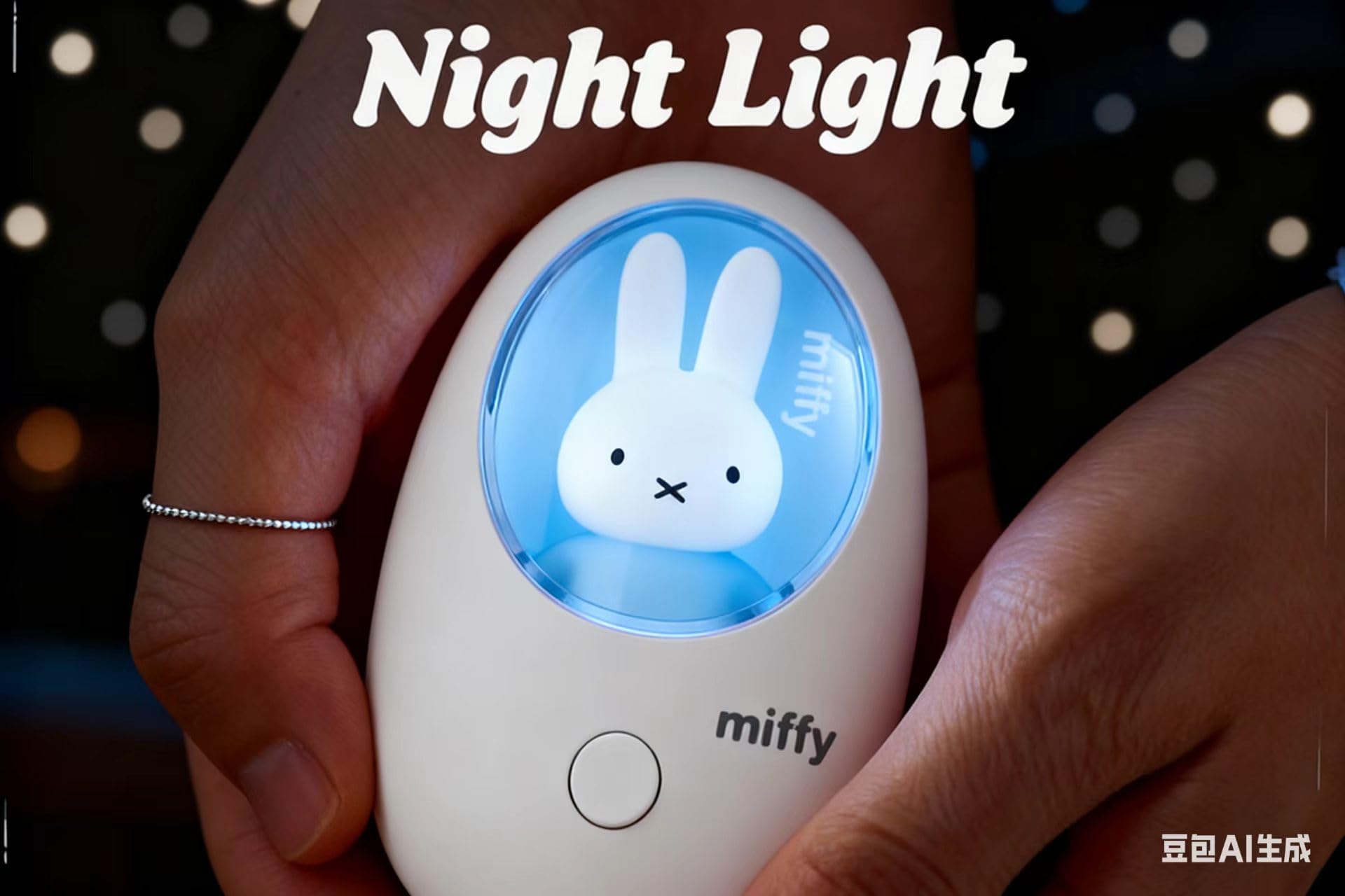 Mipow X Miffy Chauffe-mains portable pour les mains et les yeux, chaleur durable et élégant pour l'extérieur et un usage quotidien (blanc)