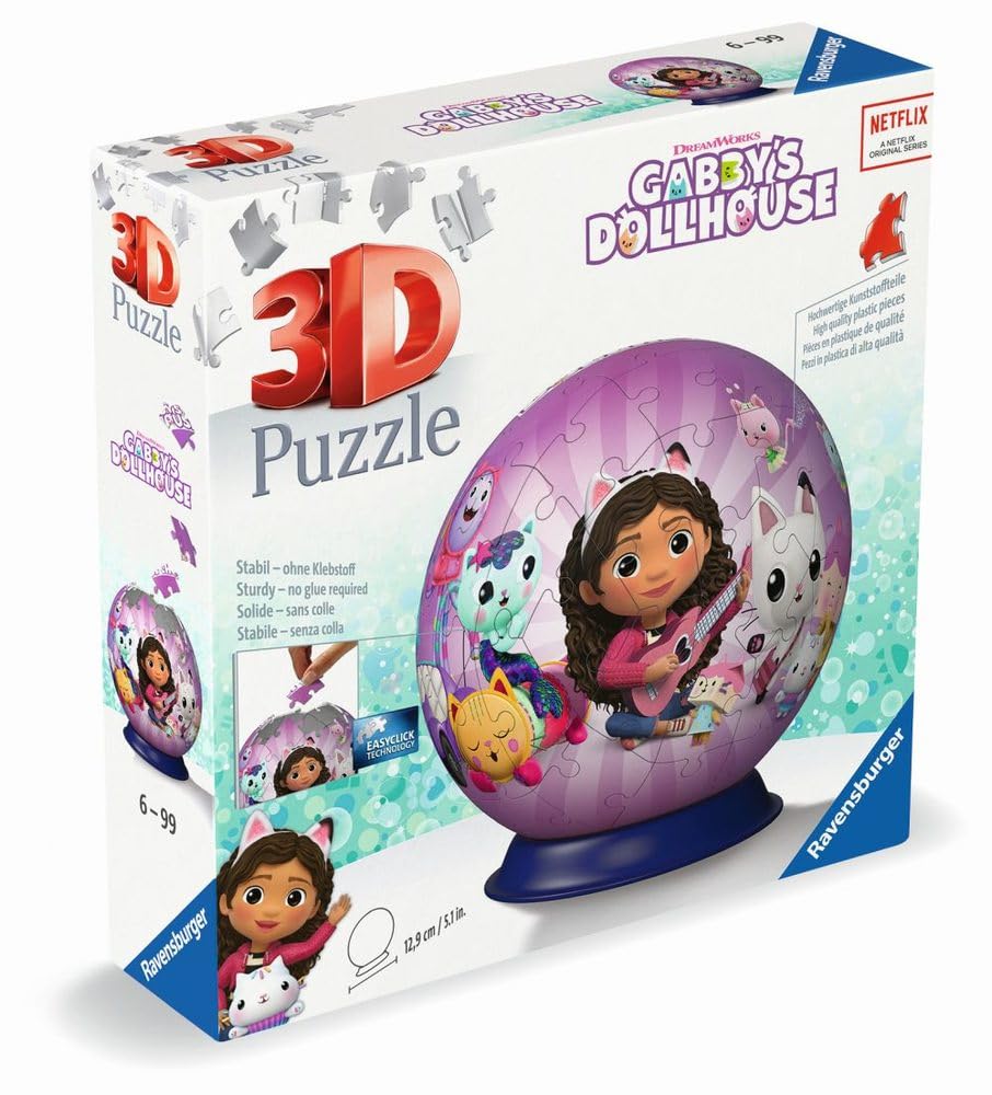 Ravensburger Puzzle 3D Kula Koci Domek Gabi