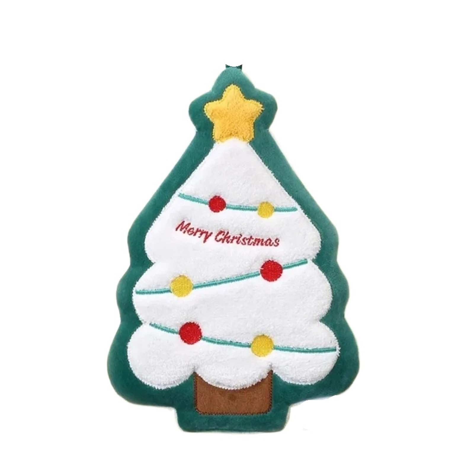 PPdingding 2pcs Cute Christmas Snowman Hand Towels - Coral Velvet Absorbent Dishcloths for Bathroom & Kitchen Cleaning(Christmas Tree)