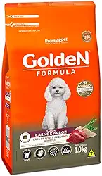 Ração Golden Fórmula Mini Bits Para Cães Adultos Pequeno Porte Sabor Carne E Arroz, 1Kg Premier Pet Para Todas Pequeno Adulto,
