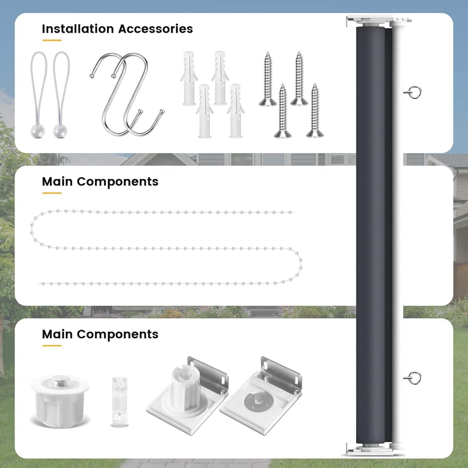 Persianas enrollables opacas, con aislamiento térmico, kit de fácil instalación, multi, perfecto para control de luz y privacidad, ideal para uso doméstico y de oficina