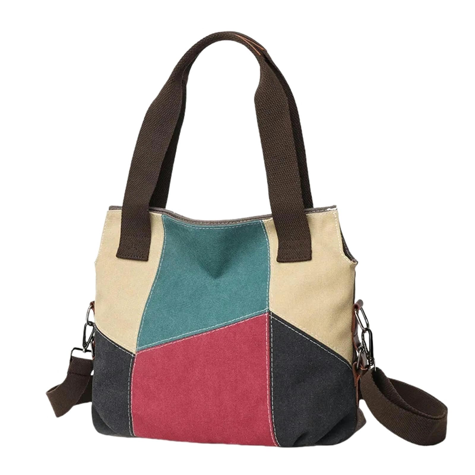 Płócienna torebka damska na co dzień duża pojemność podróżna torba crossbody na ramię