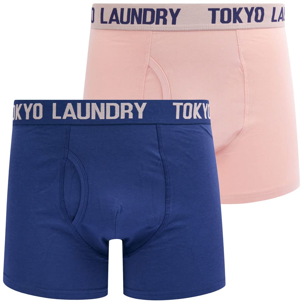 Tokyo Laundry Men's 2 Pack Black Boxer Shorts