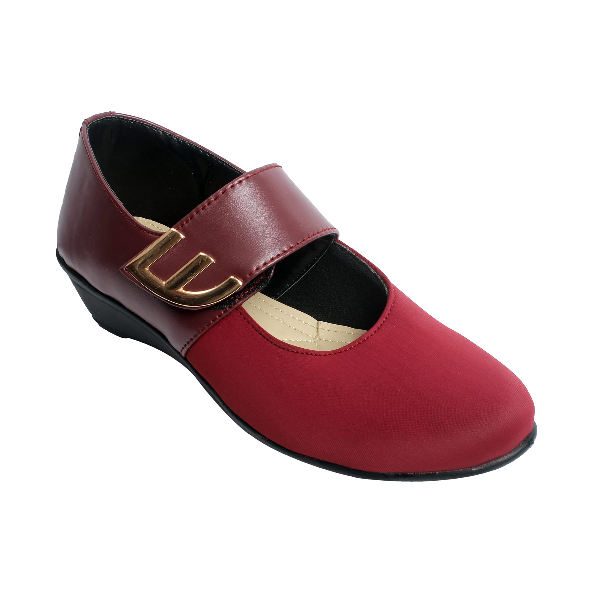 Footstreet Heel Office wear Belly Shoe for Womens and Formal Shoes for Girl (CHERRY, numeric_8) (B09BTX9VHX) Amazon Price History, Amazon Price Tracker