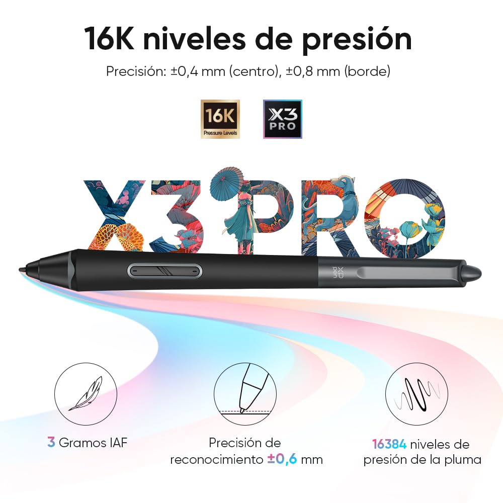 XPPEN Artist Pro14 Gen2 Tableta Gráfica con Pantalla FHD 16K Niveles | Tableta Dibujo Digital con Lápiz Completamente Laminada 14 Pulgadas con Teclado Numérico Inalámbrico