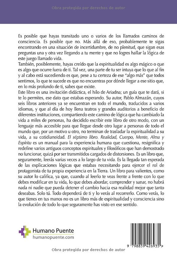Vista 2 de El séptimo libro Realidad, Cuerpo, Mente, Alma, Karma y Espíritu (Spanish Edition)
