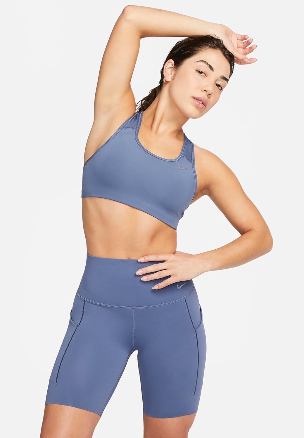 Nike Universa Women's Medium-Support High-Waisted 8" Biker Shorts with Pockets Extra Large - Image 2