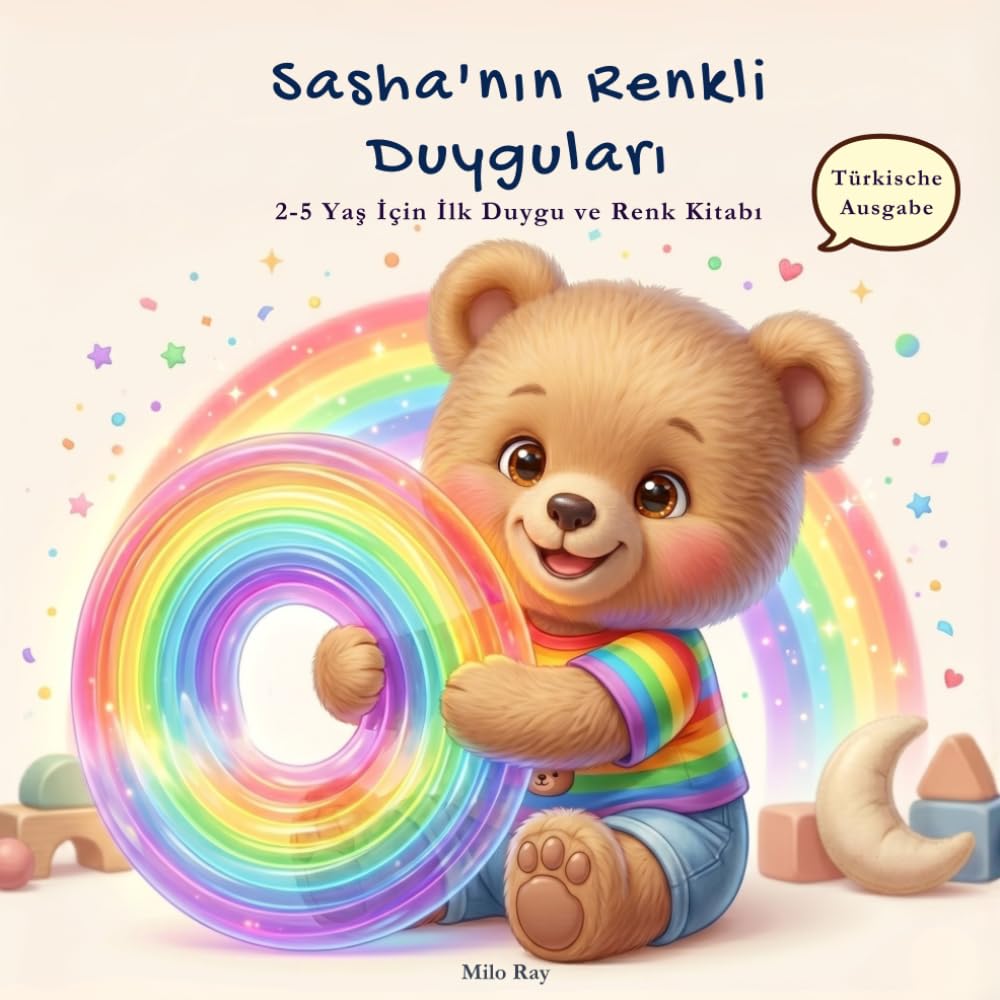 Sasha'nın Renkli Duyguları: 2-5 Yaş Arası Çocuklar İçin Renkler ve Duygularla İlk Kitabım