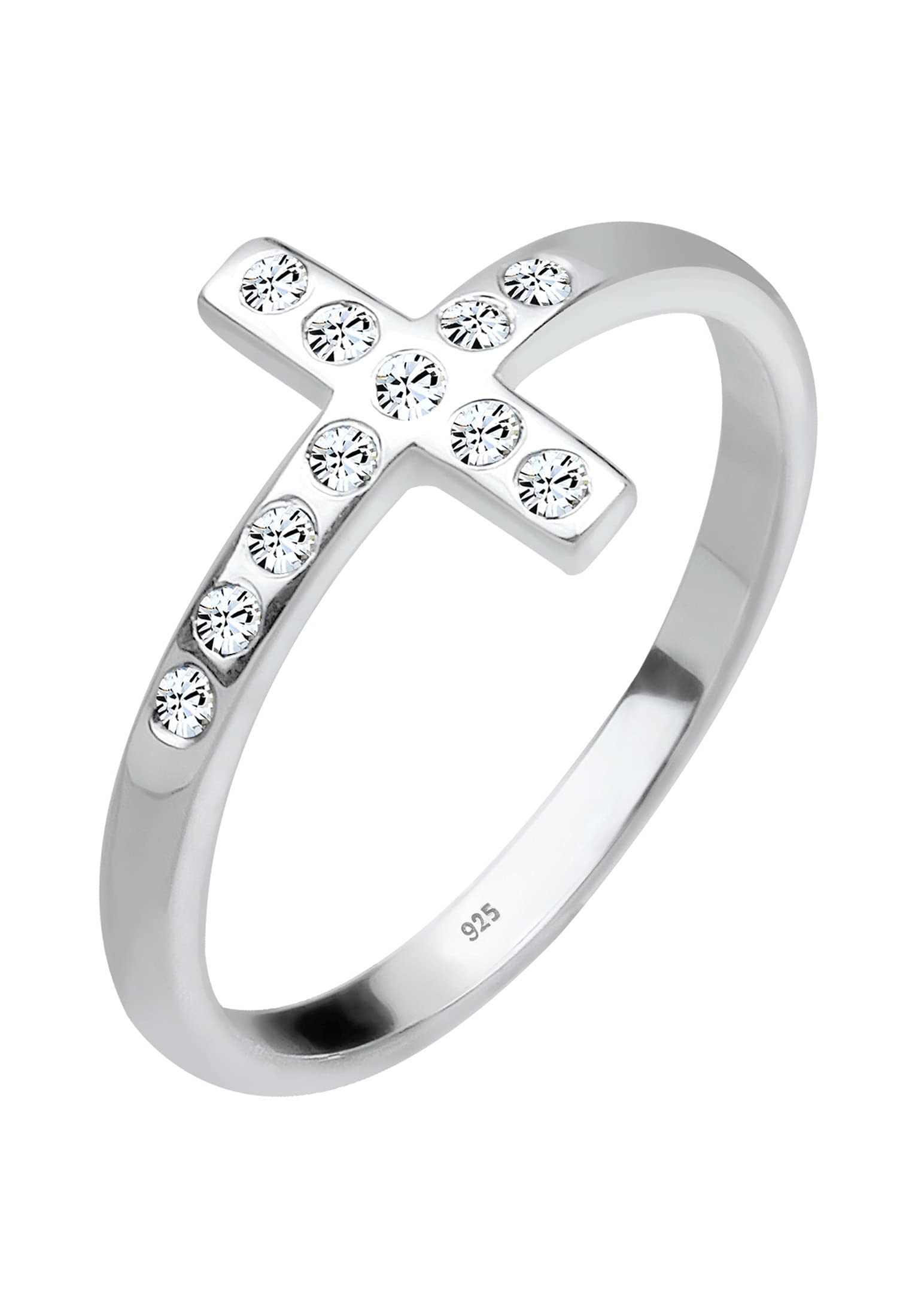 Elli Women's 925 Sterling Silver Xilion Cut Ring
