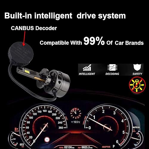 Miniatura 5 de Bombilla D4S / D4R para coche 6500K, 2 unidades, 90 W, 13000 lúmenes, repuesto de haz alto y bajo, bombillas de xenón HID a niebla