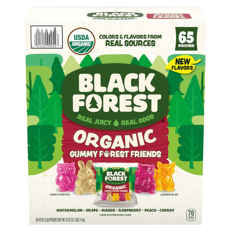 Amazon.com : Black Forest Organic Gummy Forest Friends Candy, Made