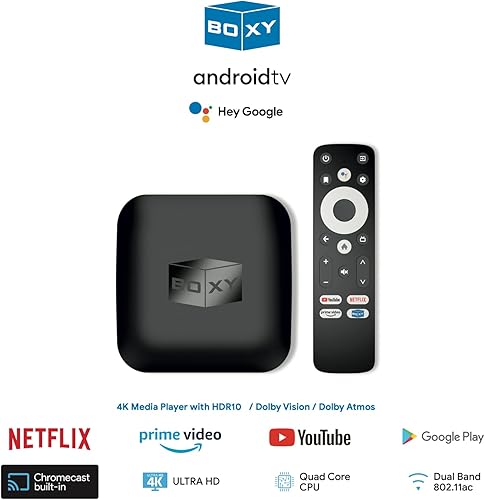 Miniatura 2 de BOXY Caja de TV Android, Reproductor multimedia de transmisión 4K, Dune HD Media Center, Mini PC, AV1, USB 3.0, Ethernet, MKV/ISO DV P7 FEL AFR,