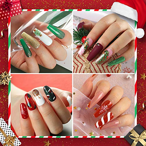 COSCELIA Poly Nail Gel Kit with 36W LED Nail Lamp Base and Top Coat Nail Dual Form Brush Liquid Manicure Tools Set - Thumbnail 2