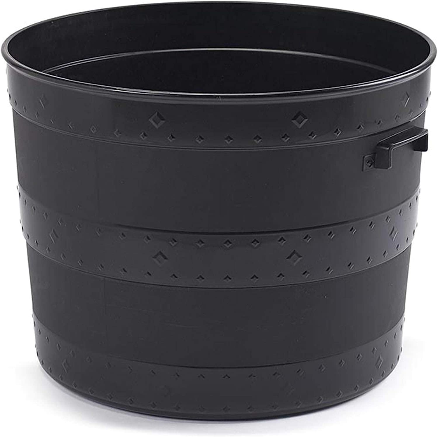 Small Barrel Planter Blacksmith Tub Home and Garden Versatile Flower Pot Gardening Bucket Herb Plant Fruit Pot for Indoor or Outdoor, Garden Container