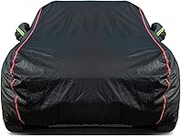 Vista 1 de Funda de Coche Transpirable de Nuevo Material, Funda Impermeable para Coche, Puertas con Candados y Cremalleras, Protección UV Impermeable