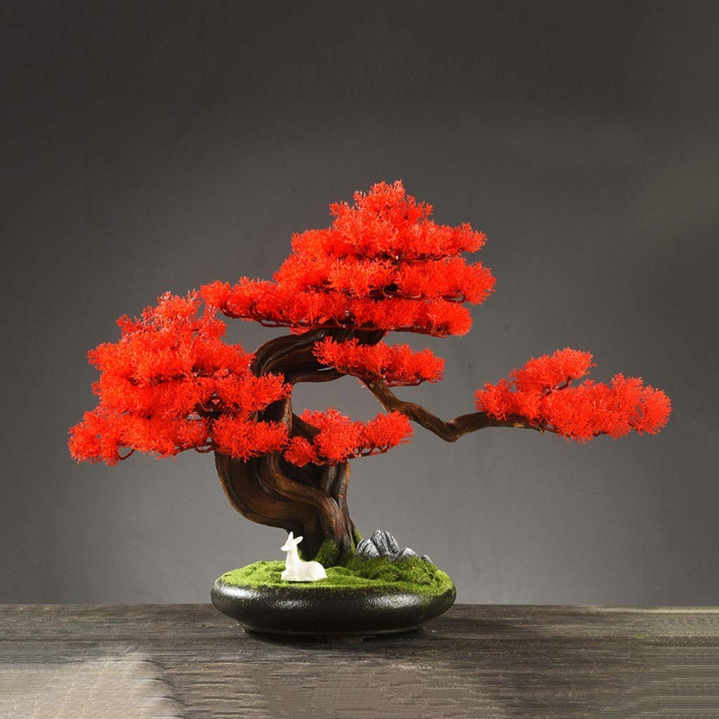 DZDZD(ドーズド) 人工盆栽ツリー 19.68 インチ シミュレーション盆栽