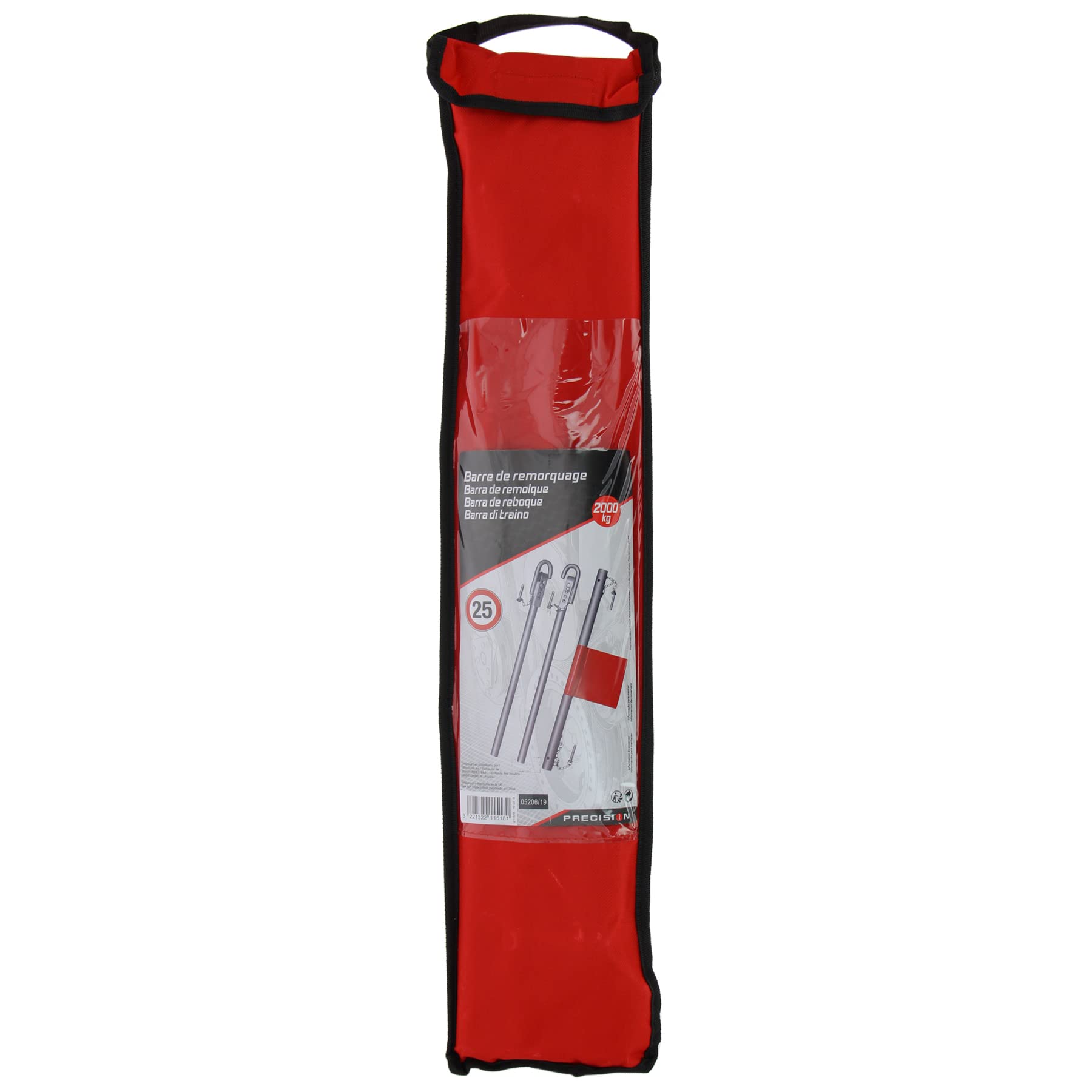 Precision-Steel Barre de remorquage 2T - L.1,80m