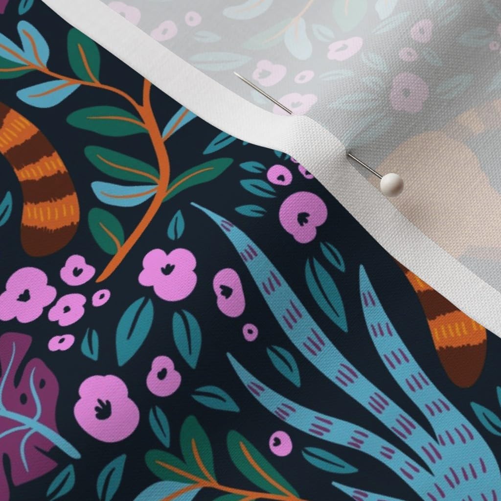 Spoonflower Fabric - Red Pandas Panda Animal Tropical Rainforest Cute Pattern Exotic Jungle Printed on Petal Signature Cotton Fabric Fat Quarter - Sewing Quilting Apparel Crafts Decor