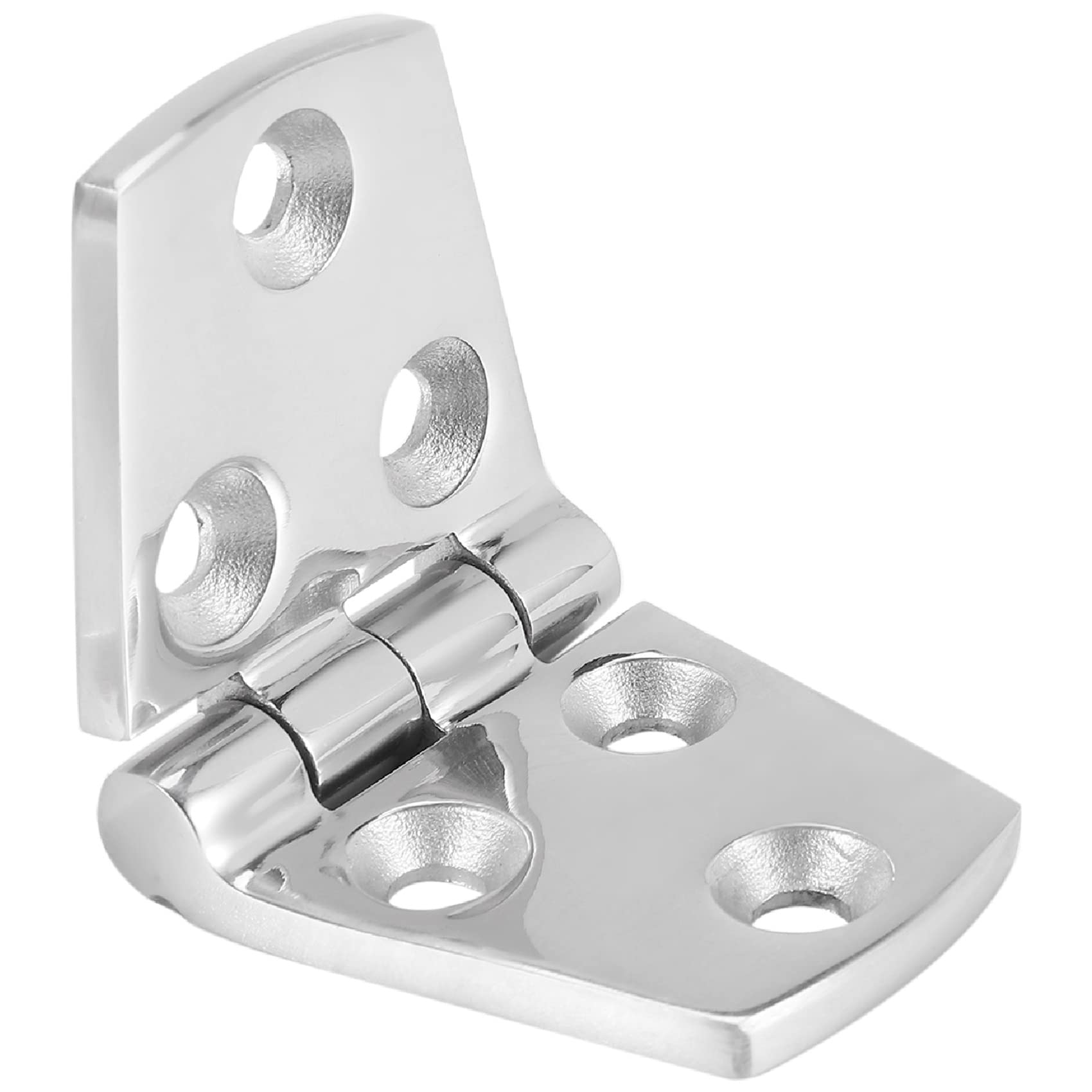 Sankaka Marine 4 Pieces Stainless Steel Strap Hinge Door for Boat Yacht 76 X 38 Mm Rafting,Boat Hatch Compartment Hinges