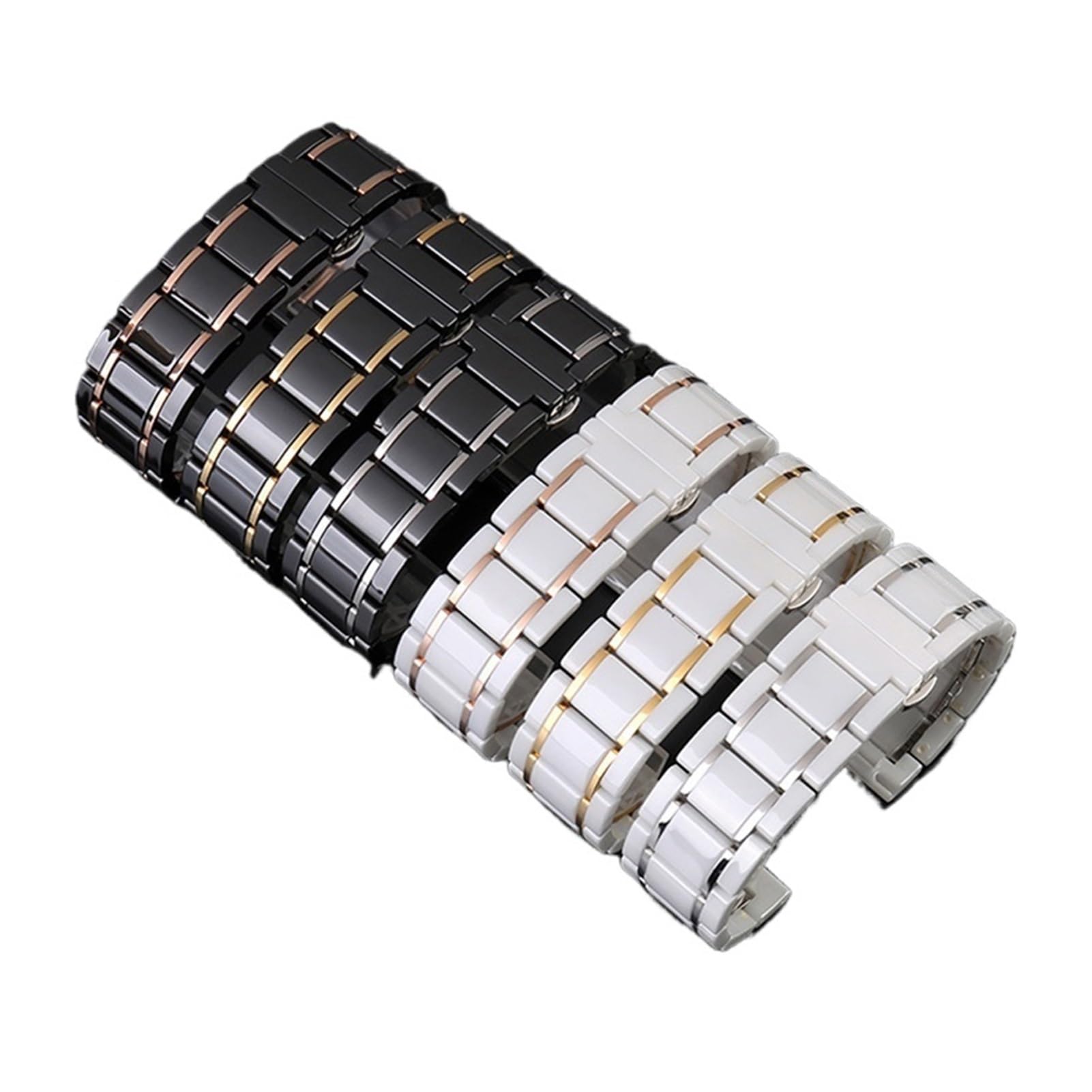 Bracelet de montre en céramique 14 mm, 15, 16, 17, 18, 20, 22, compatible avec les montres Huawei Ticwatch, for femmes et hommes, tendance