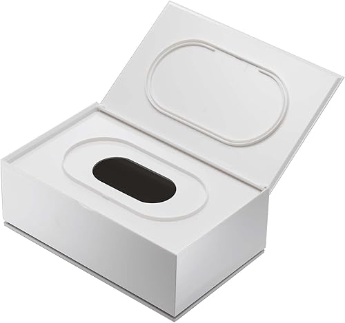 Miniatura 2 de Yamazaki Industries 7862 - Estuche para toallitas húmedas, velo, color blanco